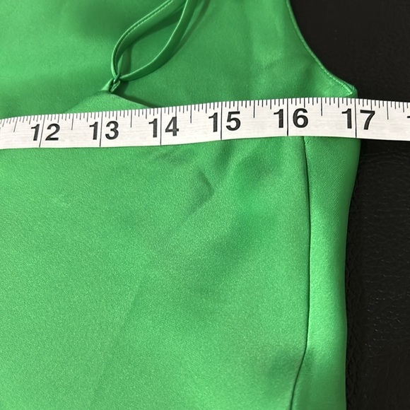 Aritzia Babaton Cowlneck Camisole Green Slinky Japan Fabric Sz XXS NEW - Picture 9 of 12